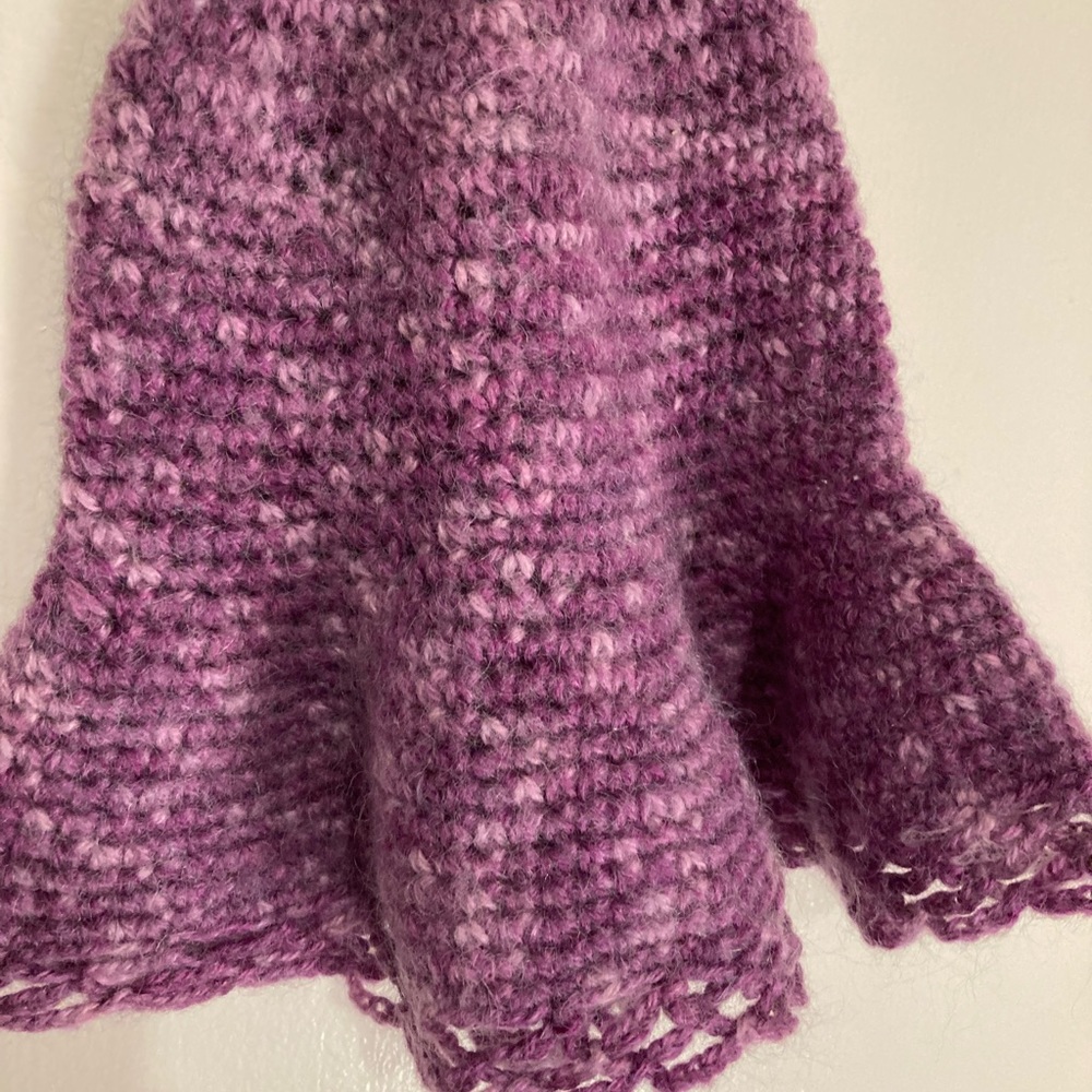 Purple knit hat